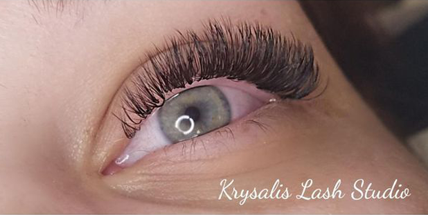 Photo of eye with lash extensions